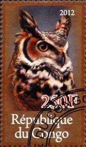 Stamp, Owl, Cinderellas,  , Birds, Owls