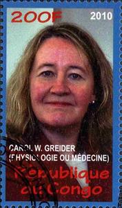 Stamp, Carol Greider, Cinderellas,  , People