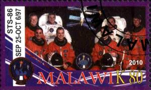 Stamp, Sts-86, Cinderellas,  , Astronauts