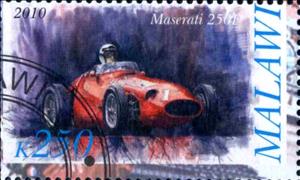 Stamp, Maserati 250F, Cinderellas,  , Cars