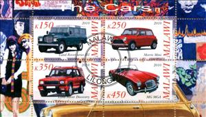 Mini Sheet, The Cars, Cinderellas,  , Cars