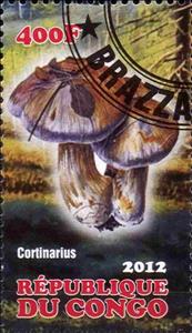 Stamp, Cortinarius, Cinderellas,  , Mushrooms