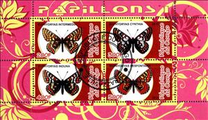 Mini Sheet, Papillons I, Cinderellas,  , Butterflies