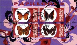 Mini Sheet, Papillons II, Cinderellas,  , Butterflies