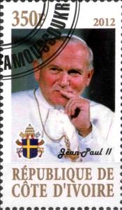 Stamp, Pope Jean-Paul II, Cinderellas,  , People, Popes