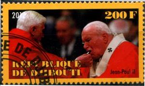 Stamp, Jean Paul II, Cinderellas,  , People, Popes