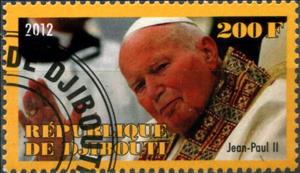 Stamp, Jean Paul II, Cinderellas,  , People, Popes