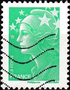 Stamp, Marianne de Beaujard, France,  