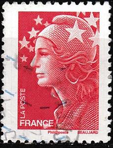 Stamp, Marianne de Beaujard, France,  