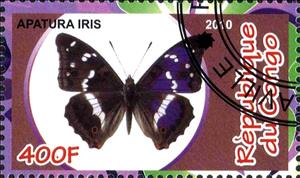 Stamp, Apatura iris, Cinderellas,  , Butterflies