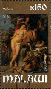 Stamp, Rubens, Cinderellas,  , Nudes, Paintings