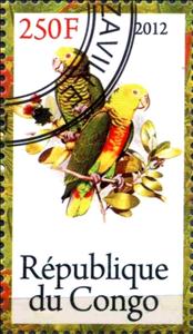Stamp, Parrots, Cinderellas,  , Birds
