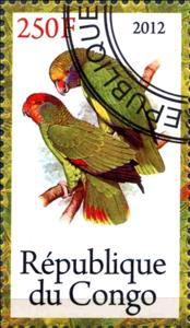 Stamp, Parrots, Cinderellas,  , Birds