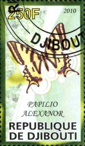 Stamp, Papilio Alexanor, Cinderellas,  , Butterflies