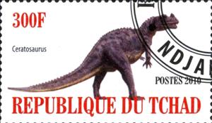 Stamp, Ceratosaurus, Cinderellas,  , Dinosaurs