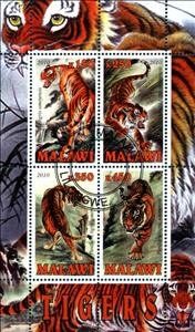 Mini Sheet, Tigers, Cinderellas,  , Animals (Fauna), Cats of Prey, Tigers