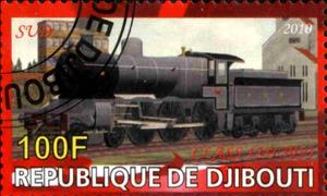 Stamp, Sud Class 12D, Cinderellas,  , Locomotives, Railways, Steam Traction
