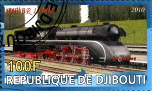 Stamp, Db Br 10 001, Cinderellas,  , Locomotives, Railways, Steam Traction