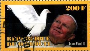 Stamp, Jean Paul II, Cinderellas,  , People, Popes
