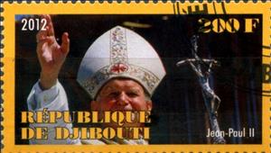 Stamp, Jean Paul II, Cinderellas,  , People, Popes