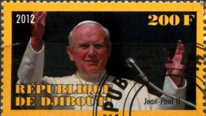 Stamp, Jean Paul II, Cinderellas,  , People, Popes