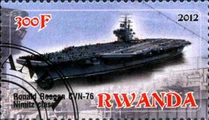 Stamp, Ronald Reagan CVN-76, Cinderellas,  , Ships