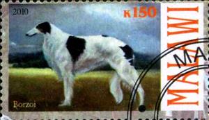 Stamp, Borzoi, Cinderellas,  , Dogs