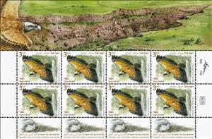 Mini Sheet, Eagle in flight, Israel,  , Birds