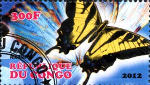 Stamp, Papilio alexiares, Cinderellas,  , Butterflies