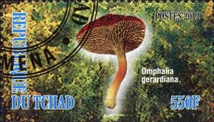 Stamp, Omphalia gerardiana, Cinderellas,  , Mushrooms