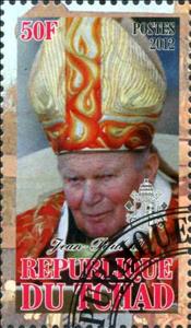 Stamp, Jean-Paul II, Cinderellas,  , People, Popes