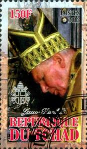 Stamp, Jean-Paul II, Cinderellas,  , People, Popes