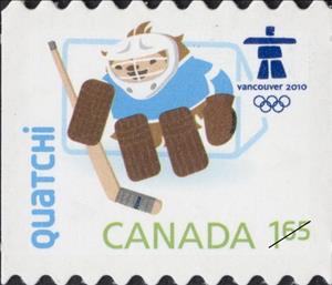 Stamp, Vancouver 2010 Winter Games Mascots and Emblems, Canada,  , Ice-hockey, Olympic Games