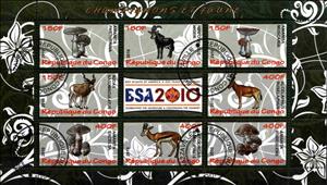 Mini Sheet, Champignons et faune, Cinderellas,  , Mushrooms