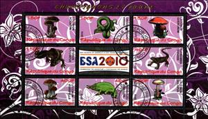 Mini Sheet, Champignons et faune, Cinderellas,  , Mushrooms