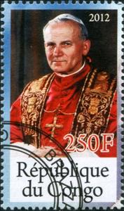 Stamp, Pope John Paul II, Cinderellas,  , People