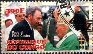 Stamp, Pope John Paul II, Cinderellas,  , People