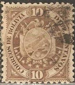 Stamp, New Coat of arms, Bolivia,  