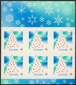 Booklet Pane, Christmas Tree, Canada,  , Christmas