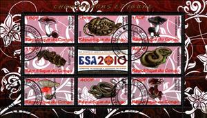 Mini Sheet, Champignons et faune, Cinderellas,  , Mushrooms