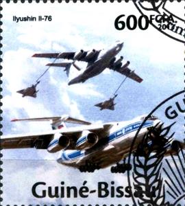 Stamp, Iiyushin II-76, Guinea-Bissau,  , Aircraft
