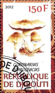Stamp, Cortinarius dohroleucus, Cinderellas,  , Mushrooms