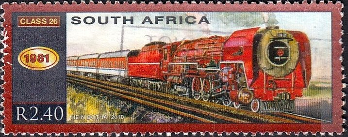 Stamp, Class 26 (1981), South Africa,  , Locomotives, Railways, Steam Traction