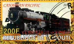 Stamp, Canadian Pacific Class H1B 2816 Empress, Cinderellas,  , Locomotives, Railways, Steam Traction