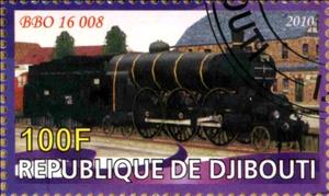 Stamp, Bbo 16 008, Cinderellas,  , Locomotives, Railways, Steam Traction