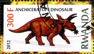 Stamp, Anchiceratops Dinosaur, Cinderellas,  , Dinosaurs