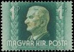 Stamp, Miklós Horthy, Regent of Hungary, wmk. 10, Hungary,  , Heads of State