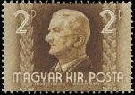 Stamp, Miklós Horthy, Regent of Hungary, wmk. 10, Hungary,  , Heads of State