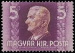 Miklós Horthy, Regent of Hungary, wmk. 10