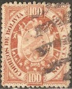 Stamp, New Coat of arms, Bolivia,  